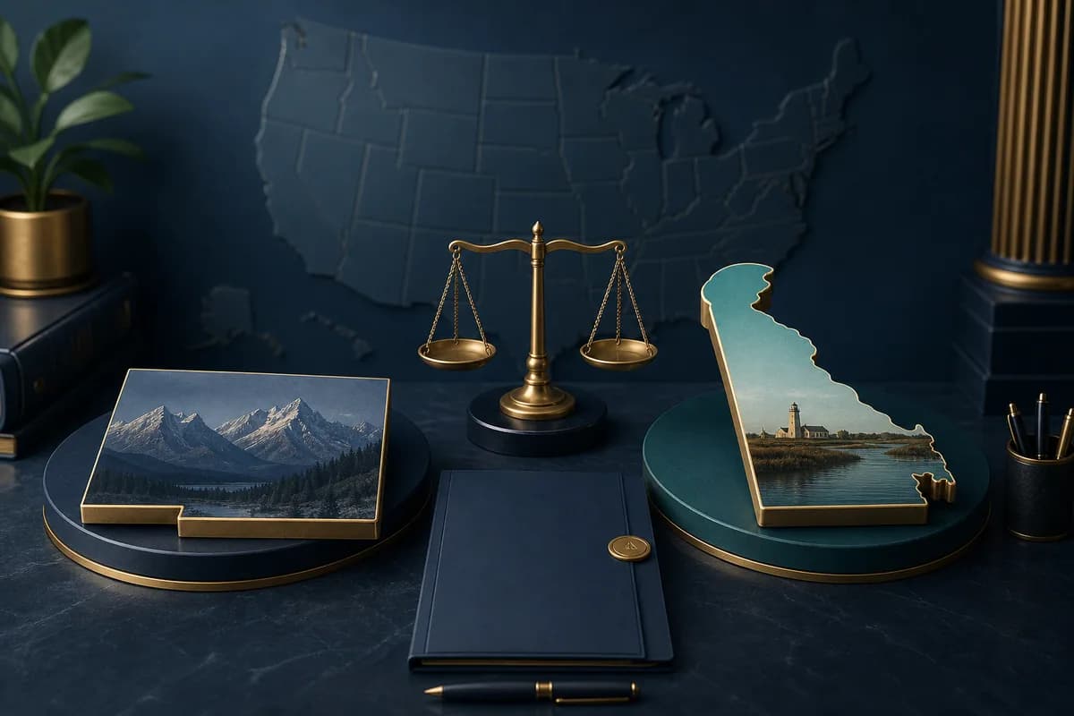 Wyoming أم Delaware؟ مقارنة شاملة لأفضل ولاية لتأسيس LLC الأمريكية
