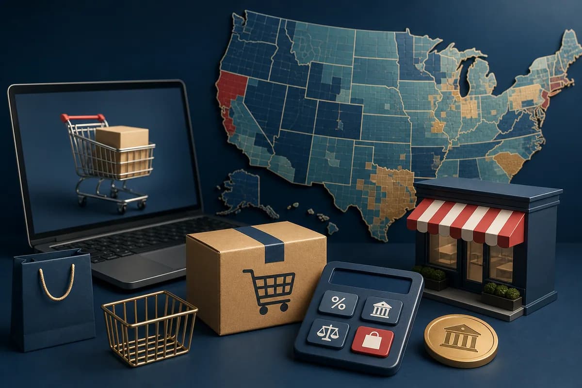 ضريبة المبيعات Sales Tax لشركات LLC والمتاجر الإلكترونية: متى يجب التسجيل؟