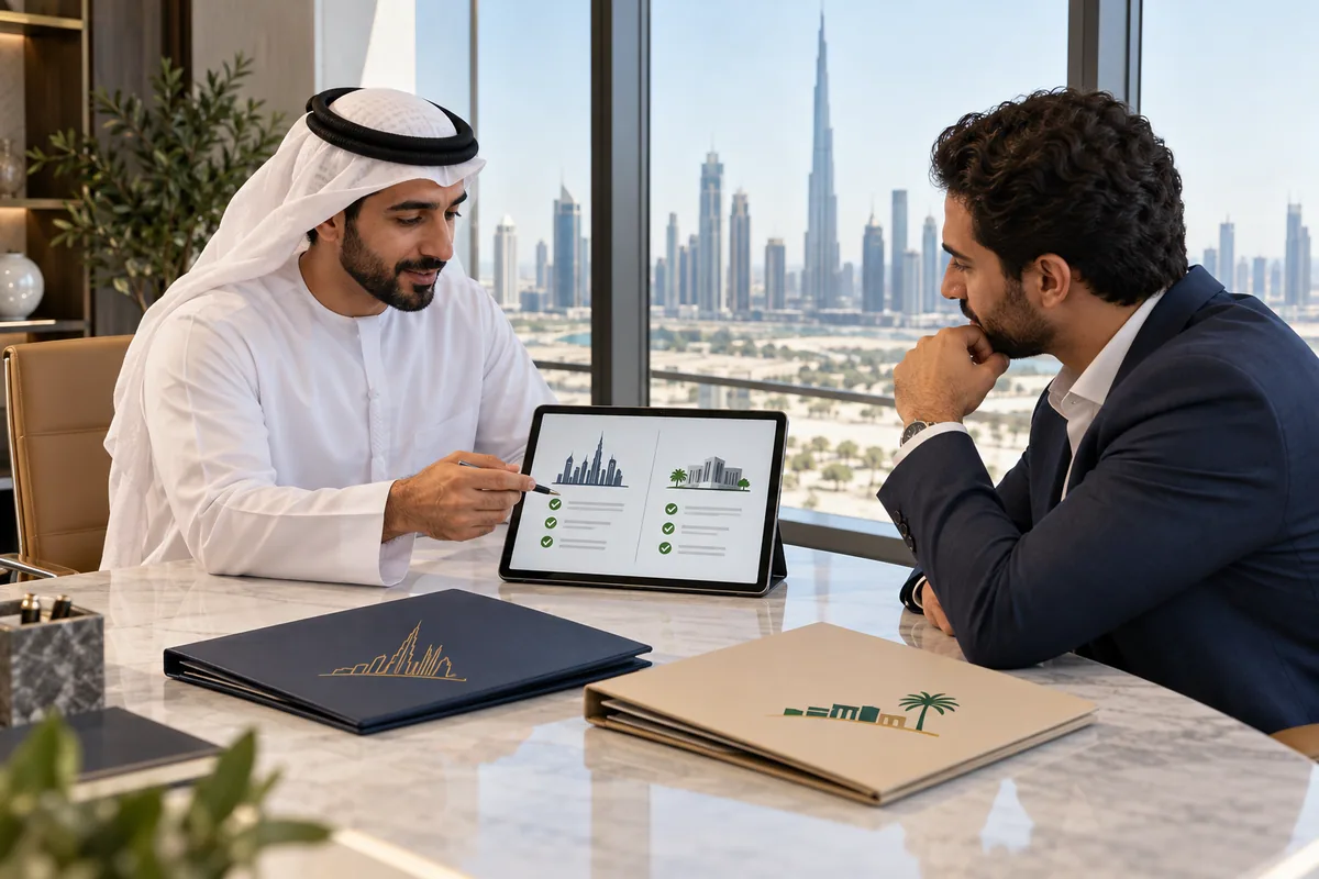 Mainland أم Free Zone؟ اختيار شركة الإمارات للأعمال أونلاين