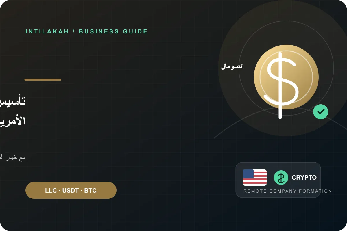 كيف تنشئ شركتك الأمريكية من الصومال عن بُعد وتدفع بالعملات الرقمية؟